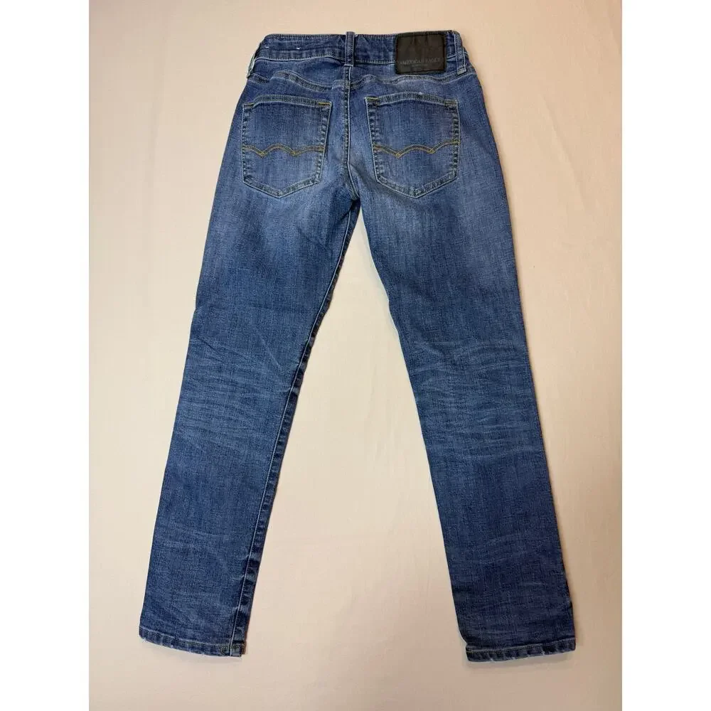 Womens American Eagle 26x28‎ Extreme Flex 4 Skinny Jeans Stretch Denim
